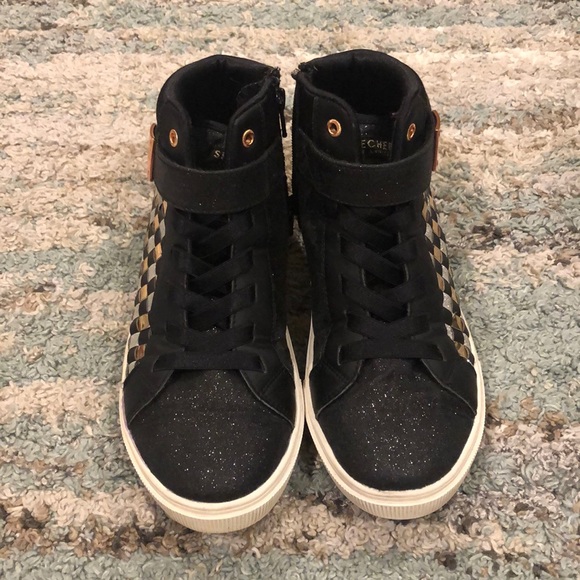 skechers memory foam high tops